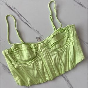 Lumina Lime Green Blouse